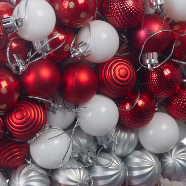Relaxdays Set of 103 Christmas Baubles