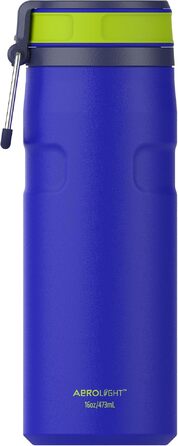 Термос-пляшка STANLEY 1913 IceFlow Bottle Twist Flip 0.47L, герметична пляшка для води з кришкою Twist Flip, Cobalt Chartreuse