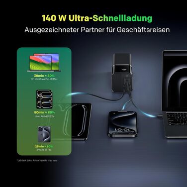 Powerbank STRONG S-19, 12000mAh, 176W, USB-C PD 3.1 + UFCS, TFT-дисплей, для iPhone, Galaxy, MacBook, iPad, для подорожей