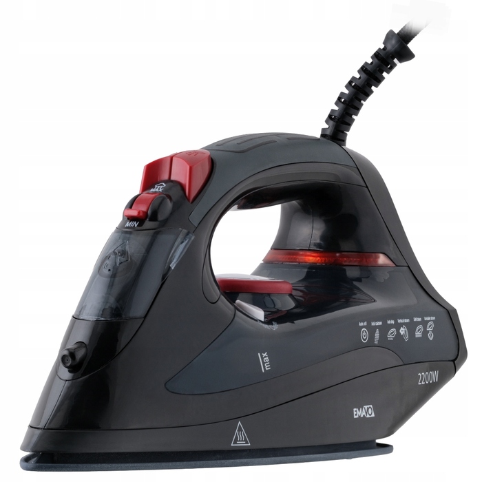 Парова праска Emavo з керамічною підошвою, 2200 Вт, Anti-Drip, Anti-Calc, 280 мл