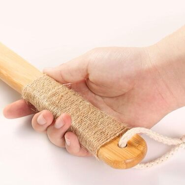 Women's Bath and Body Brushes with Bamboo and Boar Bristles, Long Handle Bath Brushes, Back Scrubbers for Shower for Men