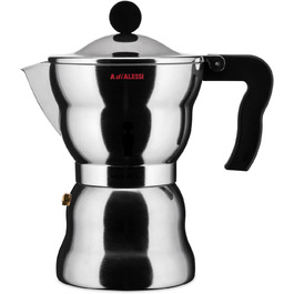 Еспресо-кавомашина Alessi AAM33/6 - дизайн, 6 чашок, срібна