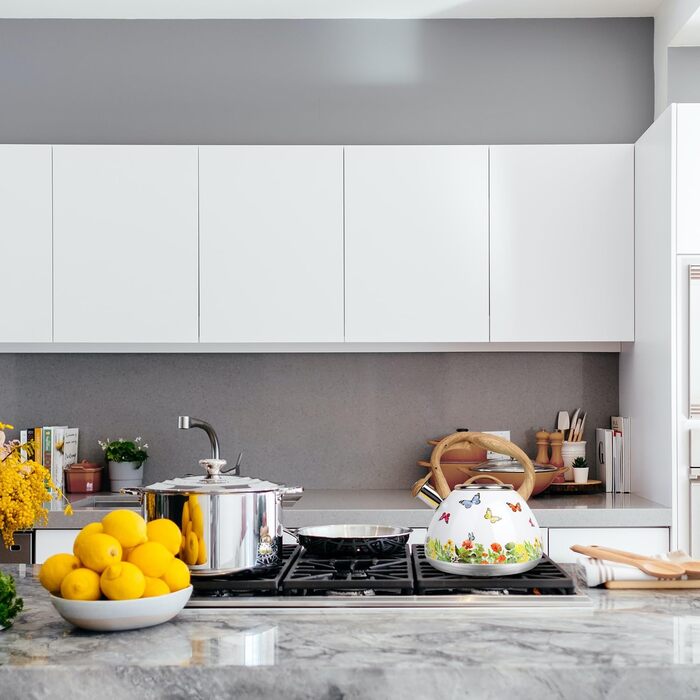 Чайник-свисток Toptier з дерев'яною ручкою, гучний свисток, нержавіюча сталь, чайник для плити, індукція, дизайн 