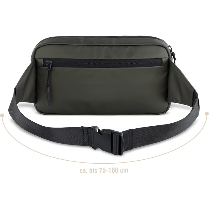 Чоловіча поясна сумка Bugatti Blanc - для подорожей, повсякденного використання та спорту (Оливковий)