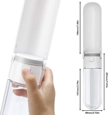 Складана пляшка для води для собак та котів, портативна, для прогулянок, подорожей та активного відпочинку