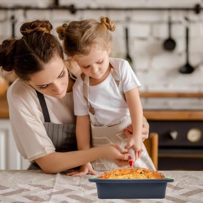 Форма для випічки хліба Toastbrot (2 шт) вуглецева сталь, чорний та рожево-золотий, для хліба, кексів та випічки з отворами для вентиляції