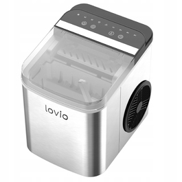 Домашній портативний льодогенератор LOVIO: швидке приготування льоду, 12 кг/доба, низький рівень шуму