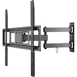 Кріплення для телевізора Goobay TV-Wandhalterung Pro FULLMOTION (XL) – для телевізорів 43-100 дюймів, повний рух, поворотний/нахильний, максимальне навантаження 60 кг, VESA 800x400, висувний кронштейн, інтегроване кабельне менеджмент, чорний
