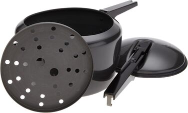 Швидковарка Hawkins Futura, 7 літрів, чорна, з нержавіючої сталі, з кришкою з нержавіючої сталі, для плити