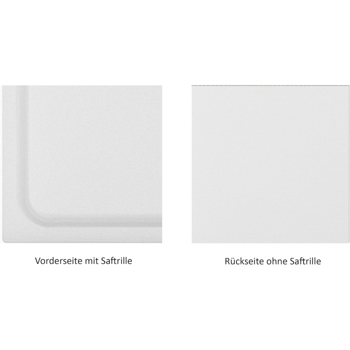 Пластикова кухонна дошка Morleos 45x30x2 см, біла, з соковловлювачем, для професійної кухні, стійка до деформації, безпечна для ножів, підходить для посудомийної машини, HACCP, вибір кольору та розміру