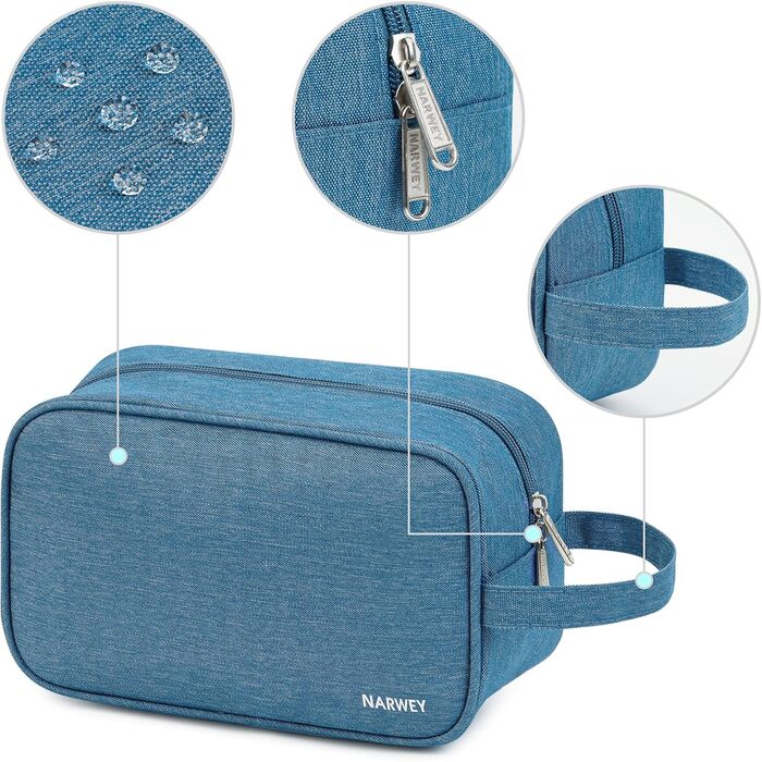 Чоловічий туалетний набір Narwey: водонепроникний, міцний, з багатьма відділеннями, чорний (B-navy блакитний)