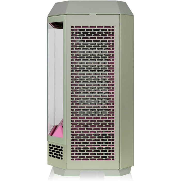 Thermaltake The Tower 300 Bumblebee: Корпус ПК Micro-ATX/mini-ITX з вертикальним дизайном, 3 скляні панелі, 2 вентилятори 140мм, підтримка радіатора 420мм