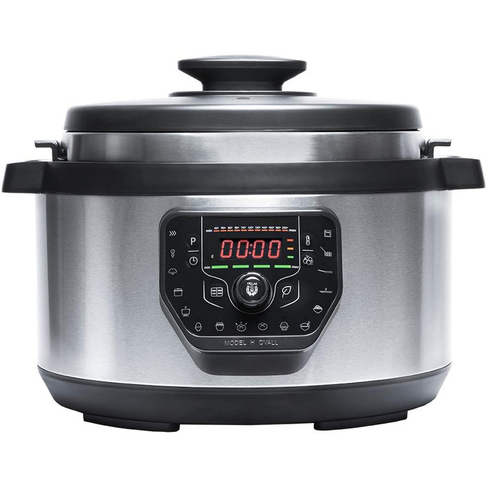 Cecotec Programmable Pressure Cooker GM H-Oval, Smart Cooking, 8 Liter, 24-Hour Programmability, 15 Safety Systems, 90 Kpa, 19 Menus Model H Oval