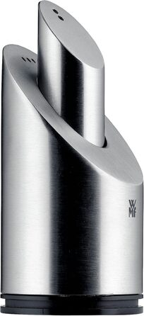 WMF Barista Sugar Shaker 240g, Glass & Two-in-One Salt/Pepper Shaker Set, 2-Piece, Small Shaker, Salt Shaker, Pepper Shaker, Cromargan Stainless Steel, Matte Finish, Dishwasher Safe, Grey, centimeters