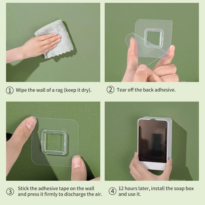 Набір з 2 миски для мила з водовідведенням, милотримач без свердління, органайзер для твердого шампуню, милотримачі у формі листя для кухні та ванної кімнати (зелений та сірий)