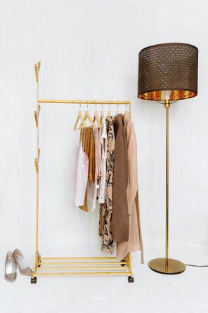 Дерев'яні вішалки для одягу OGIVO – набір з 4 шт. з обертовим гачком та виступами на плечах (натуральне дерево)