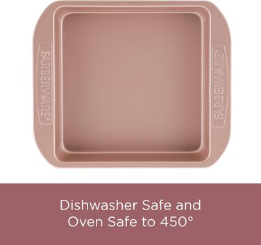 Форма для запікання Farberware 9x5 дюймів, антипригарна, для м'ясного хліба і випічки, рожеве золото