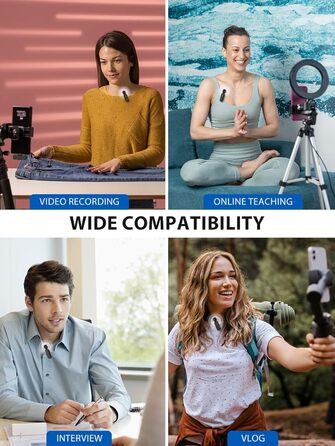 Мікрофон Lavalier Moman Handy Mini: бездротовий мікрофон для iPhone, YouTube, TikTok (колір: коричневий)