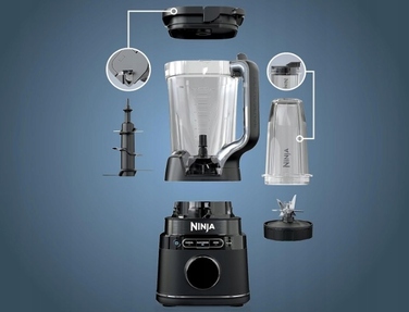 Стаціонарний блендер Ninja TB301EU, 1200 Вт, чорний