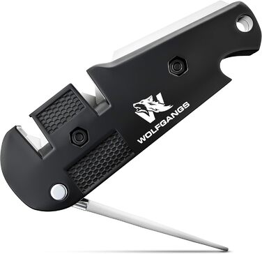 Точилка для ножів Wolfgang KlingenDoktor 5-в-1 - Преміум, для ножів з хвилястим лезом, туристична