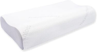 Dream Castle Exclusive Neck Pillow - Gel foam core with wave pattern RG50 - Height adjustable for optimal sleeping position - Sustainable cover made of recycled polyester - 30x60cm