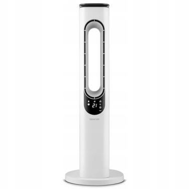 Колонний безлопатевий вентилятор Sencor SFT 3703WH, 95 см, LED-дисплей, з пультом керування