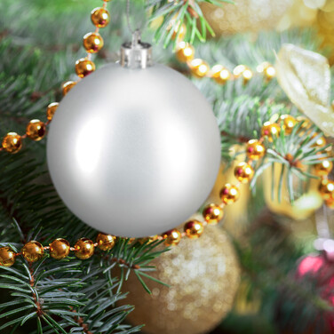 Relaxdays Set of 100 Christmas Baubles