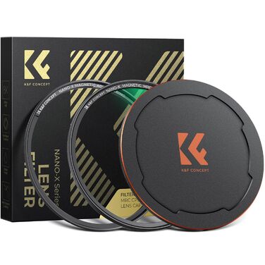 CPL-фільтр K&F Concept 58mm: кругла поляризаційна фільтр з магнітним кріпленням, HD скло з Nano-Xcel покриттям