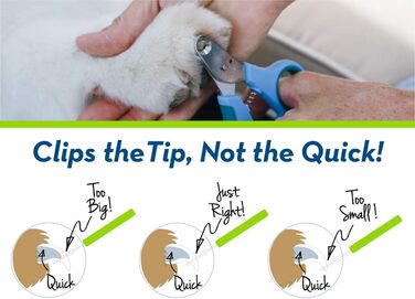 Кліпер для обрізання кігтів домашніх тварин Zen Clipper – безпечний та ефективний інструмент (зелений, 4 мм)