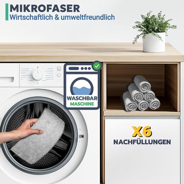 Набір для миття підлоги з відром, система чистої води, розділення чистої та брудної води: ультра-гігієнічний, легке прибирання, повний набір для миття підлоги, плоский моп, самоочищення, мікрофібровий накладний матеріал