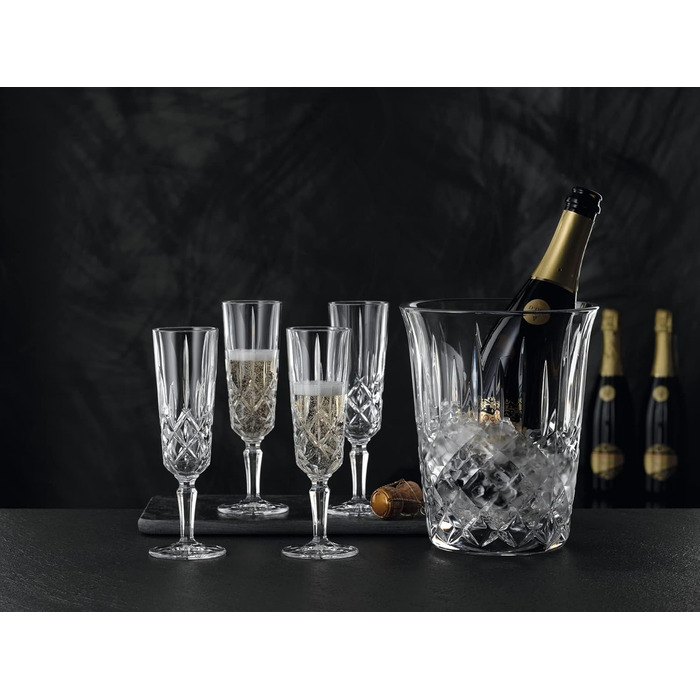 Охолоджувач для вина Nachtmann Noblesse 22,5 см, кришталевий, для шампанського та ігристих напоїв, придатний для миття в посудомийній машині