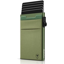 RFID-захисний картхолдер-органайзер для карток з відділенням для монет (1 шт., зелений)