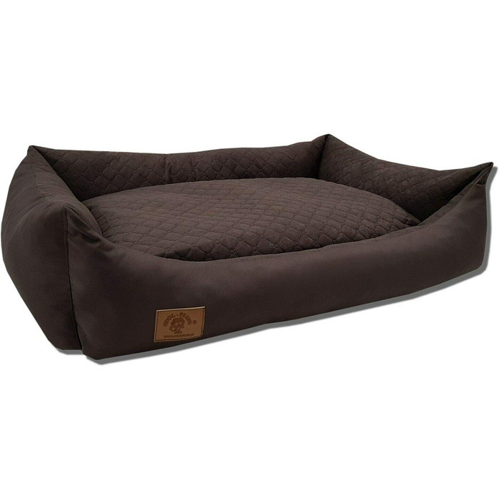 Odolplusz XXL - Dog Bed for Large Dogs - Dog Cushion - Dog Sofa with Reversible Cushion | Removable and Washable Cover [ 100x70cm, Brown ]
