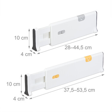 Relaxdays 4-Piece Drawer Divider Set