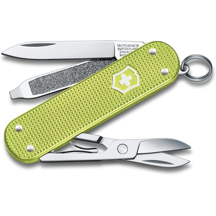 Мультитул Victorinox Classic SD Alox Lime Twist: Швейцарський ніж, 5 функцій, 58 мм
