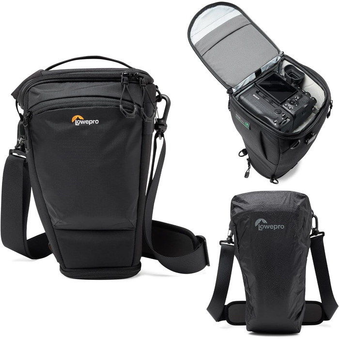 Lowepro ProTactic Toploader - фотосумка для беззеркальної камери/DSLR, 4.5 л, 37x10.5x14 см, для камер з об'єктивом, наплічна сумка для фотографів/відеооператорів (TLZ 75 Pro AW III - new)