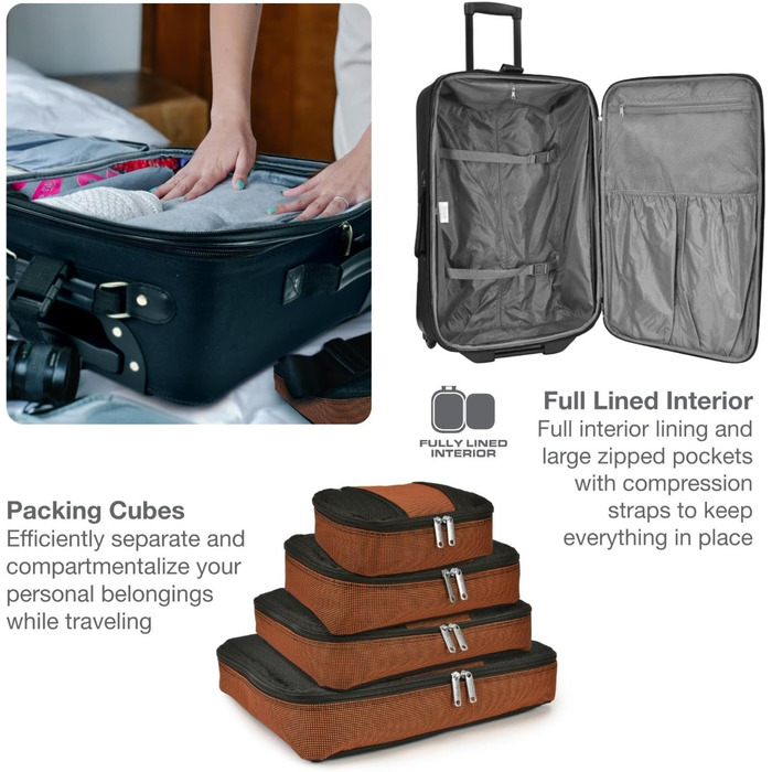 Чемодан на колесах Travel Select Amsterdam Sunset Chevron сірий, універсальний розмір