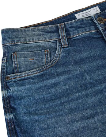 Джинси чоловічі TOM TAILOR Marvin Straight Fit, блакитний денім, еластичні, розміри 30-42 / 32-34