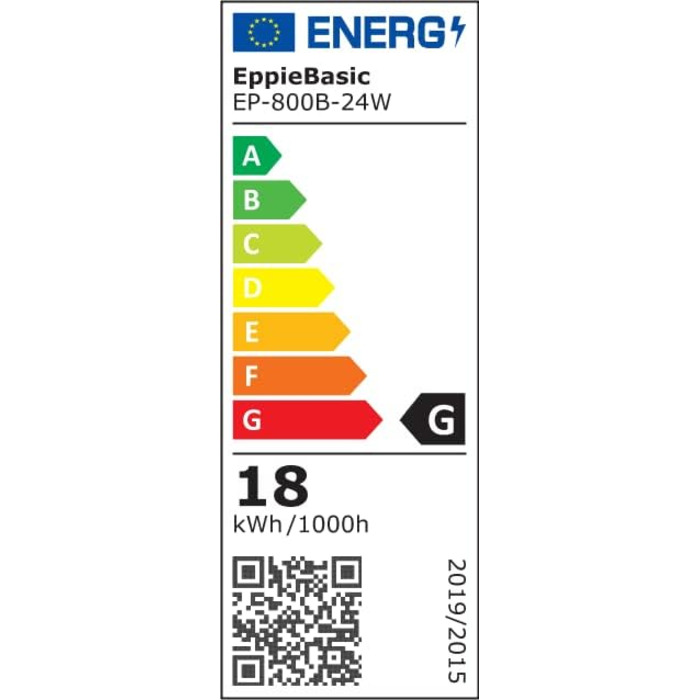 LED лампа для столу EppieBasic з регулюванням яскравості, 24W, для офісу та дому, захист очей, 6 кольорів, авто-диммування