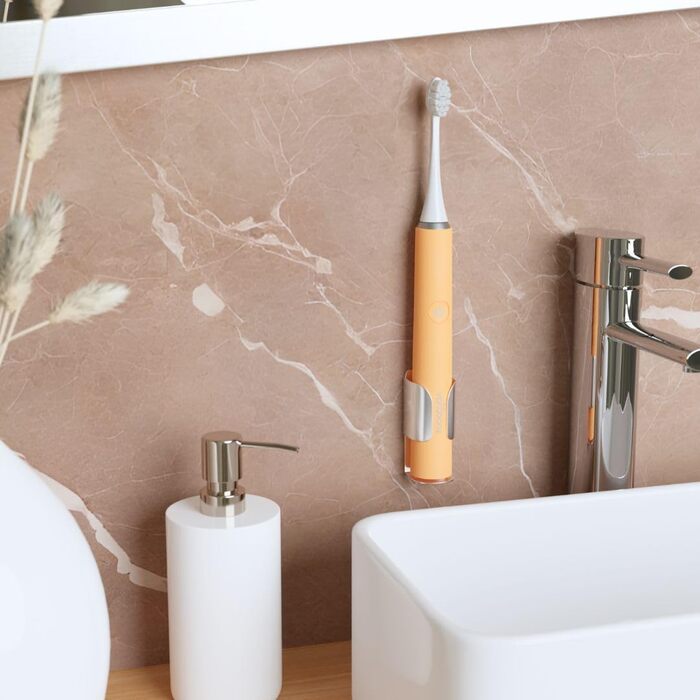 Електрична зубна щітка My Variations: акумуляторна, 5 режимів чищення, таймер 2 хв, чорний/помаранчевий колір