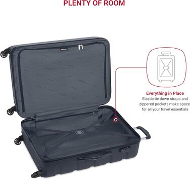 Чемодан SwissGear 7366 Hardside з розширюваним об'ємом та спін-колесами (великий, 27 дюймів, морська хвиля)