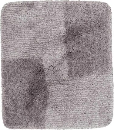 Homie Living Bath Rug, Bath Mat, fluffy, soft pile, non-slip and washable, San Piero (60 x 100 cm, Grey) Grey 60 x 100 cm