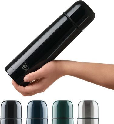 Термос Blumtal® 500 мл з нержавіючої сталі, без BPA, з чашкою. Червоний/Ягода. Зберігає тепло та холод.