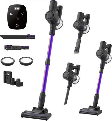 Бездротовий акумуляторний пилосос Vexilar V8PRO 6-в-1: для твердих поверхонь, килимів та шерсті тварин. 35KPa, 45 хв роботи.