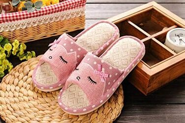 Тапочки дитячі халатні AioTio, халатні, японський стиль, рожеві, з мультфільмом, антиковзаючі, теплі, подарунок (38/39 EU)