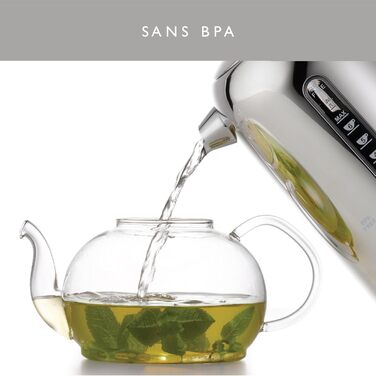 Електричний чайник Dualit Classic з нержавіючої сталі, 1.7л, 3kW, з фільтром для води, чорний