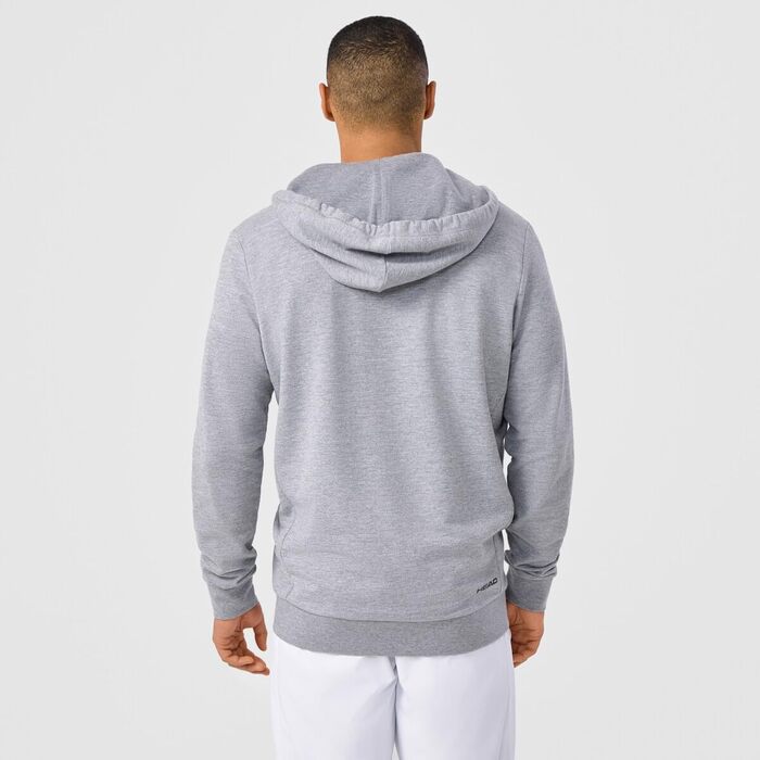 Чоловіча толстовка на молнії Head Club Original Hoodie Fz, сірий меланж, розмір 3XL