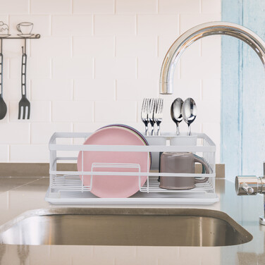 Relaxdays Dish Drying Rack with Drip Tray