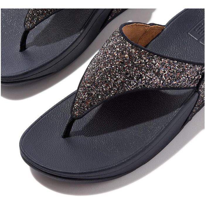 Шльопанці жіночі FitFlop Lulu Glitter Midnight Navy Mix, 43 EU - зручні з підтримкою склепіння стопи