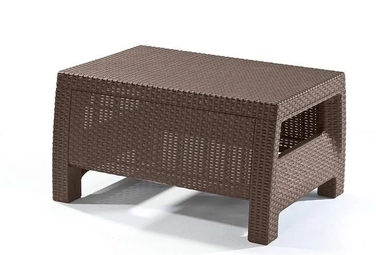 Садовий стіл Keter, прямокутний, коричневий, пластик, 77x57x42 см